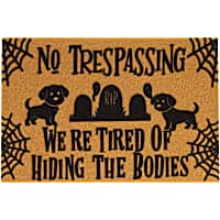 Petco No Trespassing Halloween Door Mat