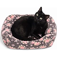 Petco Sherpa Floral Rectangle Cat Bed