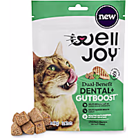 WellJoy Dual-Benefit Dental+ GutBoost Cat Treats