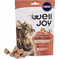 WellJoy Dual-Benefit Skin & Coat+ GutBoost Cat Treats