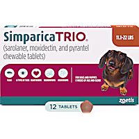 Simparica Trio for Dogs 11.1-22 lbs.