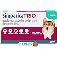 Simparica Trio for Dogs 22.1-44 lbs.