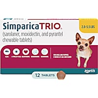 Simparica Trio for Dogs 2.8-5.5 lbs.