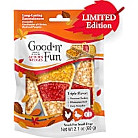 Good 'n' Fun Triple Flavor Autumn Wedges Chews for Small Dogs