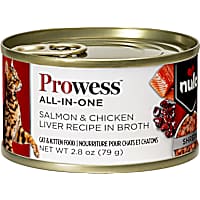 Nulo Prowess All-in-One Essentials Shreds Salmon & Chicken Liver Recipe in Broth Wet Cat Food