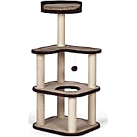 Prevue Pet Products Kitty's Level-Up Cat Tower Scratching Posts with Toy and Bed