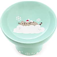 Pusheen Snow Fun Pedestal Bowl for Cats
