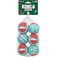 KONG Holiday SqueakAir Tennis Balls for Dogs