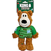 KONG Green Holiday Wild Knots Sweater Bear for Dogs