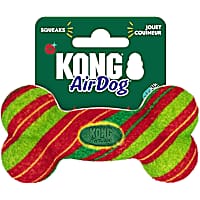 KONG Holiday AirDog Squeaker Bone Stripe for Dogs