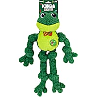 KONG Holiday Knots Bow Tie Frog for Dogs