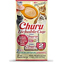 Inaba Churu Tuna Recipe with Salmon Lickable Cups for Cats