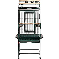 A&E Cage Company 24" x 22" Green HQ Play Top Cage