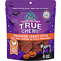 Blue Buffalo True Chews Chicken, Single Animal Protein Source, Premium Jerky Cuts Seasonal Halloween Dog Treats