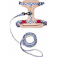 Wild One Retro Colorblock Kitten Harness and Leash
