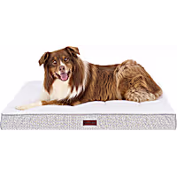 FurHaven Plush & Decorator Check Tuft-Top Classic Cushion Jumbo Pet Bed