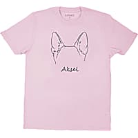 Zanden Personalized German Shepard Ear Outline Adult Unisex T-Shirt