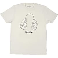 Zanden Personalized Poodle Ear Outline Adult Unisex T-Shirt