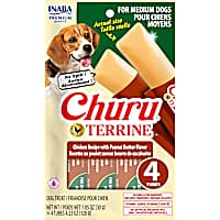 Inaba Churu Terrine Chicken Recipe with Peanut Butter Flavor Treat for Dogs