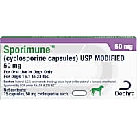 Sporimune Capsules for Dogs 50 mg