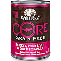 Wellness CORE Natural Grain Free Turkey, Pork Liver & Duck Recipe Wet Dog Food