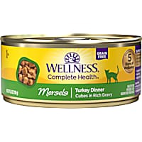Wellness Complete Health Natural Grain Free Morsels Turkey Dinner Wet Cat Food