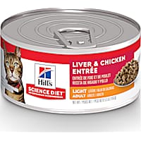 Hill's Science Diet Liver & Chicken Entree Adult Light Canned Cat Food