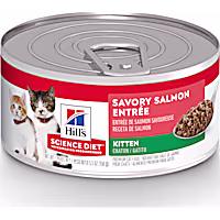 Hill's Science Diet Kitten Savory Salmon Entree Canned Wet Cat Food