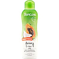 TropiClean Papaya & Coconut Luxury 2-in-1 Shampoo and Conditioner for Pets