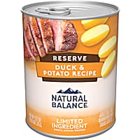 Natural Balance Limited Ingredient Adult Grain-Free Wet Canned Dog Food Reserve Duck & Potato Recipe