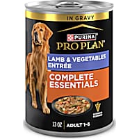 Purina Pro Plan Complete Essentials Lamb and Vegetables Entree in Wet Dog Food Gravy