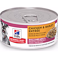 Hill's Science Diet Adult 7+ Small & Mini Chicken & Barley Entree Canned Wet Dog Food