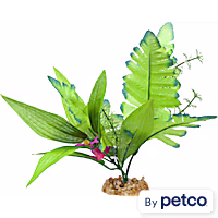 Imagitarium Leafy Green Silk Aquarium Plant