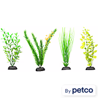 Imagitarium Green Plastic Aquarium Plants Midground Value Pack