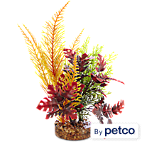 Imagitarium Multi-Color Fiesta Hawaiian Tropical Plastic Aquarium Plant