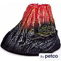 Imagitarium Bubbling LED Volcano Aquarium Ornament