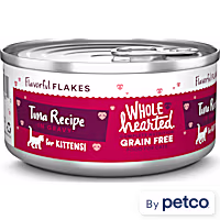 WholeHearted Canned Kitten Food - Grain Free Tuna Recipe Flaked in Gravy