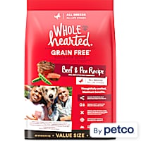WholeHearted Grain Free All Life Stages Beef & Pea Formula Dry Dog Food