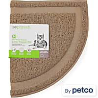 Drymate Original Cat Litter Mat, Contains Mess from Box for Cleaner Floors,  Urine-Proof, Soft on Kitty Paws -Absorbent/Waterproof- Machine Washable,  Durable (USA Made) Extra Large (28 x 36) Grey Stripe Black Paw
