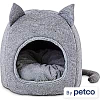 EveryYay Snooze Fest Fellow Feline Hooded Igloo Cat Bed