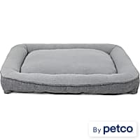 EveryYay Snooze Fest Grey Rectangle Lounger Dog Bed