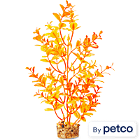Imagitarium Orange and Yellow Plastic Aquarium Plant