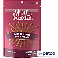 WholeHearted Grain Free Soft and Chewy Bacon Recipe Dog Stick Treats