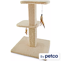 EveryYay Lookout Loft 2-Level Cat Tree with Scratch Posts & Toys