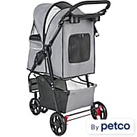 First Class 3-Wheeled Sporty Dog Stroller- Pink