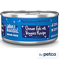 WholeHearted All Life Stages Grain-Free Oceanfish with Veggies Recipe Morsels in Gravy Wet Cat Food