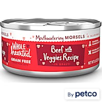 WholeHearted All Life Stages Grain-Free Beef with Veggies Recipe Morsels in Gravy Wet Cat Food