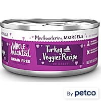 WholeHearted All Life Stages Grain-Free Turkey with Veggies Recipe Morsels in Gravy Wet Cat Food