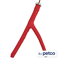 You & Me Red Forked Sand Bird Perch