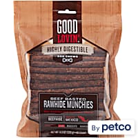 Good Lovin' Highly Digestible Beef Basted Rawhide Munchies Dog Treats